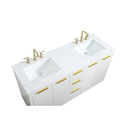 Elegant Bathroom Vanity - White (VF19460DWH)