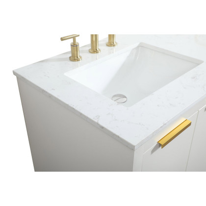 Elegant Bathroom Vanity - White (VF19460DWH)