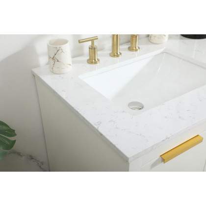 Elegant Bathroom Vanity - White (VF19460DWH)