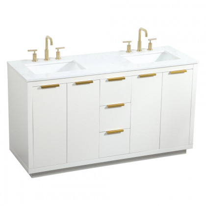 Elegant Bathroom Vanity - White (VF19460DWH)