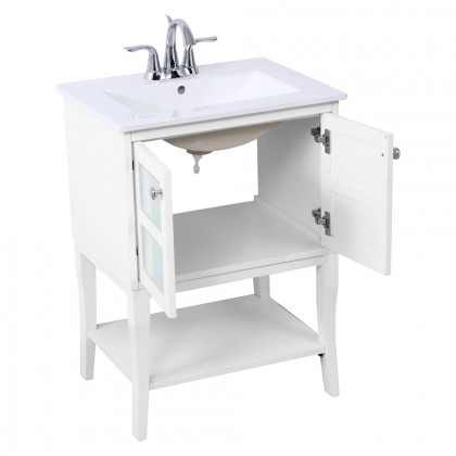 Elegant Bathroom Vanity - White/Mirror (VF2100MR)