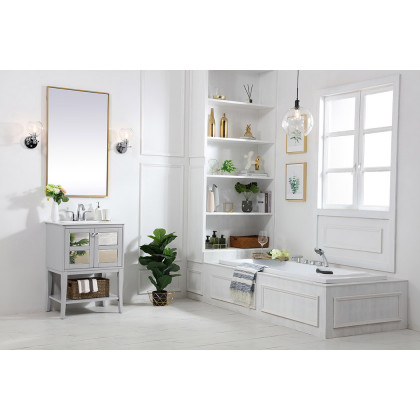 Elegant Bathroom Vanity - Gray/Mirror (VF2101MR)