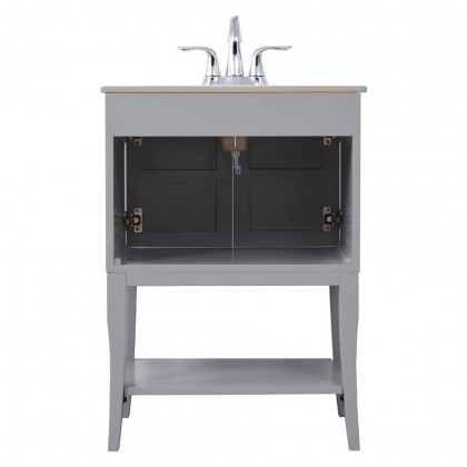 Elegant Bathroom Vanity - Gray/Mirror (VF2101MR)