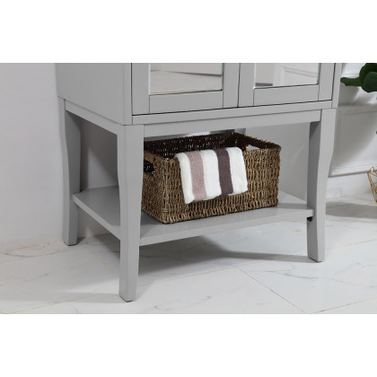 Elegant Bathroom Vanity - Gray/Mirror (VF2101MR)