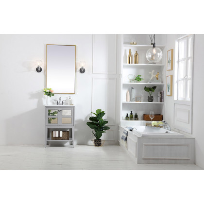 Elegant Bathroom Vanity - Gray/Mirror (VF2101MR)