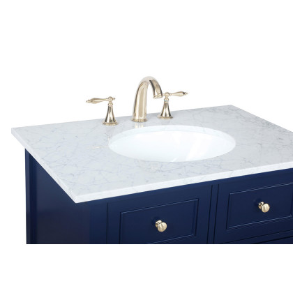 Elegant Bathroom Vanity - Blue, L 30" (VF27030BL)