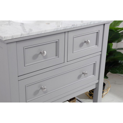 Elegant Bathroom Vanity - Gray, L 30" (VF27030GR)