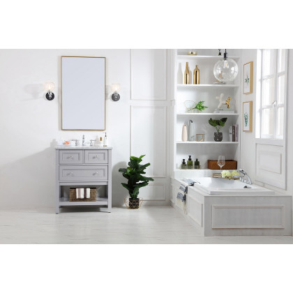 Elegant Bathroom Vanity - Gray, L 30" (VF27030GR)