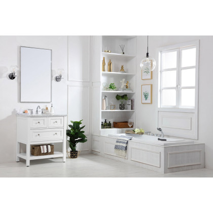 Elegant Bathroom Vanity - White, L 30" (VF27030WH)
