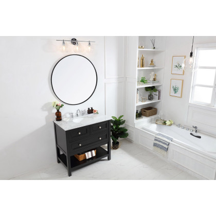 Elegant Bathroom Vanity - Black, L 36" (VF27036BK)