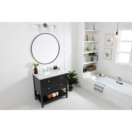 Elegant Bathroom Vanity - Black, L 36" (VF27036BK)