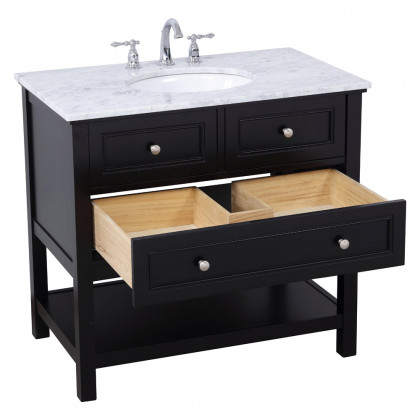 Elegant Bathroom Vanity - Black, L 36" (VF27036BK)
