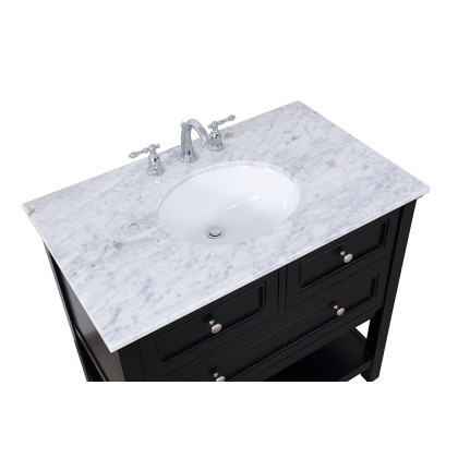 Elegant Bathroom Vanity - Black, L 36" (VF27036BK)
