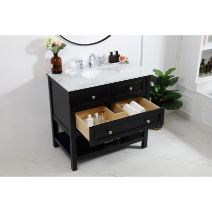 Elegant Bathroom Vanity - Black, L 36" (VF27036BK)