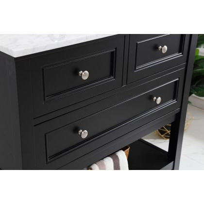 Elegant Bathroom Vanity - Black, L 36" (VF27036BK)