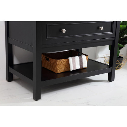 Elegant Bathroom Vanity - Black, L 36" (VF27036BK)