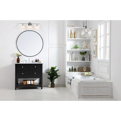 Elegant Bathroom Vanity - Black, L 36" (VF27036BK)