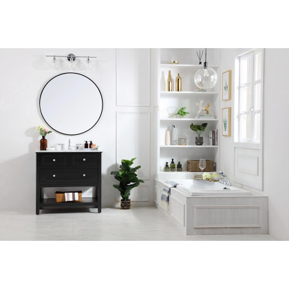 Elegant Bathroom Vanity - Black, L 36" (VF27036BK)
