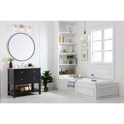 Elegant Bathroom Vanity - Black, L 36" (VF27036BK)