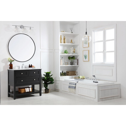 Elegant Bathroom Vanity - Black, L 36" (VF27036BK)
