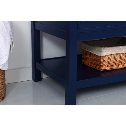 Elegant Bathroom Vanity - Blue, L 36" (VF27036BL)