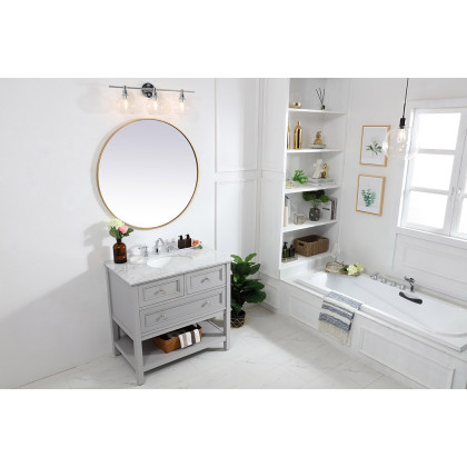 Elegant Bathroom Vanity - Gray, L 36" (VF27036GR)