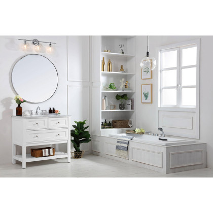 Elegant Bathroom Vanity - White, L 36" (VF27036WH)