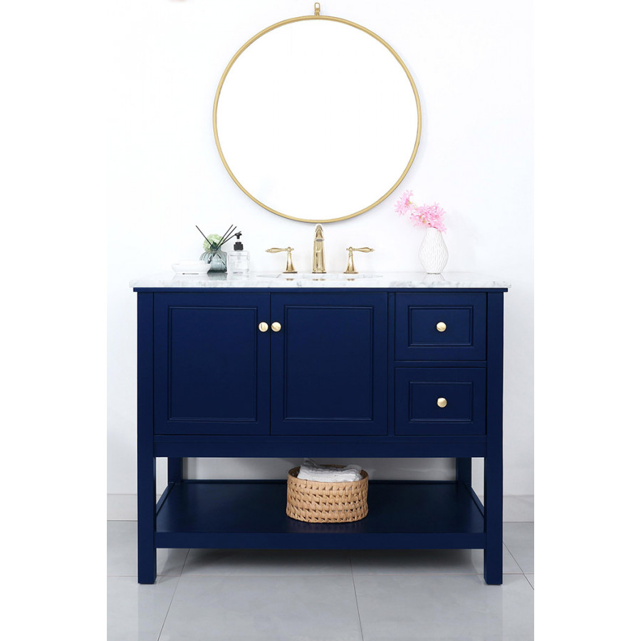 Elegant Bathroom Vanity - Blue (VF27042BL)