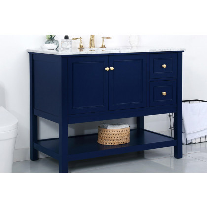 Elegant Bathroom Vanity - Blue (VF27042BL)
