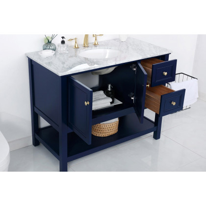Elegant Bathroom Vanity - Blue (VF27042BL)