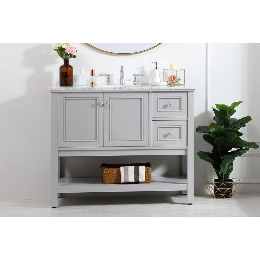 Elegant Bathroom Vanity - Gray (VF27042GR)