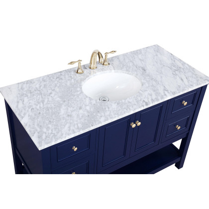 Elegant Bathroom Vanity - Blue (VF27048BL)