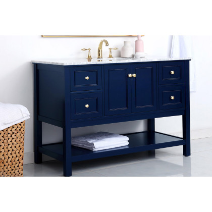Elegant Bathroom Vanity - Blue (VF27048BL)