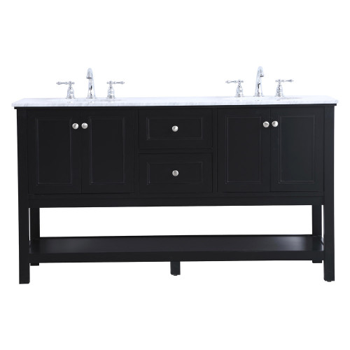 Elegant Bathroom Vanity - Black, L 60" (VF27060BK)