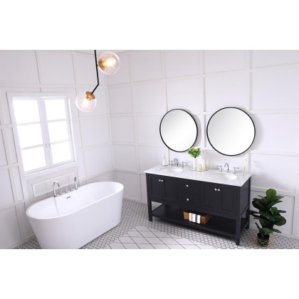 Elegant Bathroom Vanity - Black, L 60" (VF27060BK)