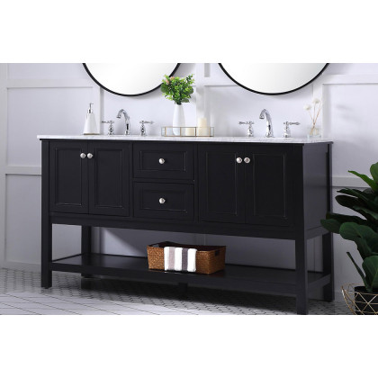 Elegant Bathroom Vanity - Black, L 60" (VF27060BK)
