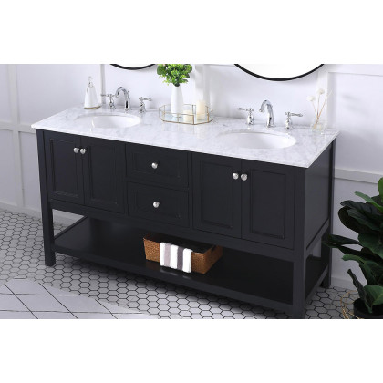 Elegant Bathroom Vanity - Black, L 60" (VF27060BK)