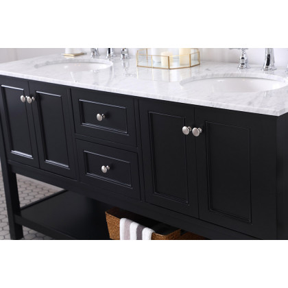 Elegant Bathroom Vanity - Black, L 60" (VF27060BK)