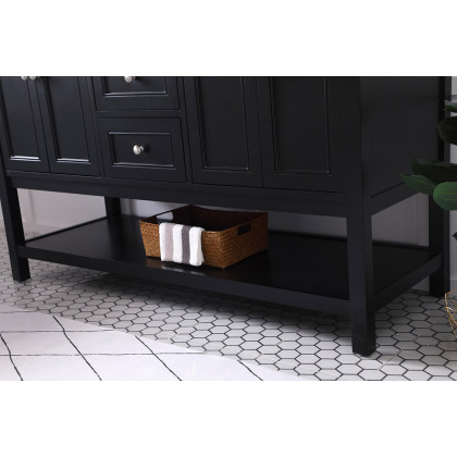 Elegant Bathroom Vanity - Black, L 60" (VF27060BK)