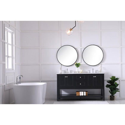 Elegant Bathroom Vanity - Black, L 60" (VF27060BK)
