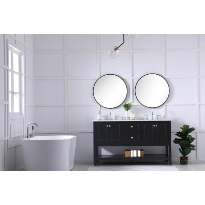 Elegant Bathroom Vanity - Black, L 60" (VF27060BK)