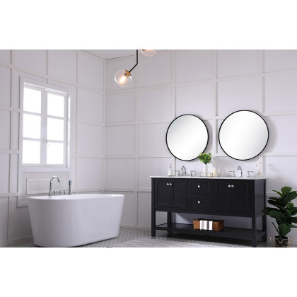Elegant Bathroom Vanity - Black, L 60" (VF27060BK)
