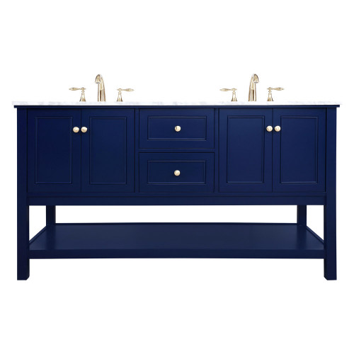 Elegant Bathroom Vanity - Blue, L 60" (VF27060DBL)