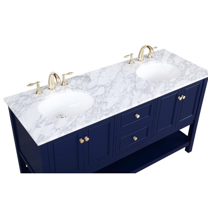 Elegant Bathroom Vanity - Blue, L 60" (VF27060DBL)