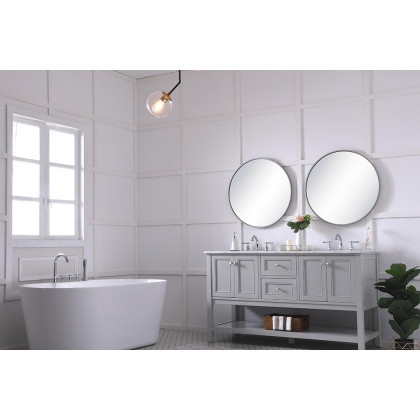 Elegant Bathroom Vanity - Gray, L 60" (VF27060GR)