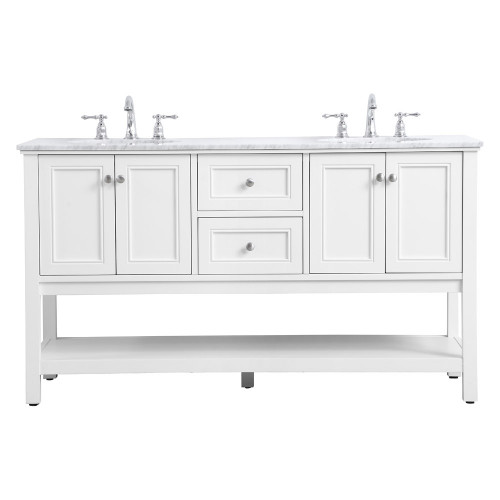 Elegant Bathroom Vanity - White, L 60" (VF27060WH)