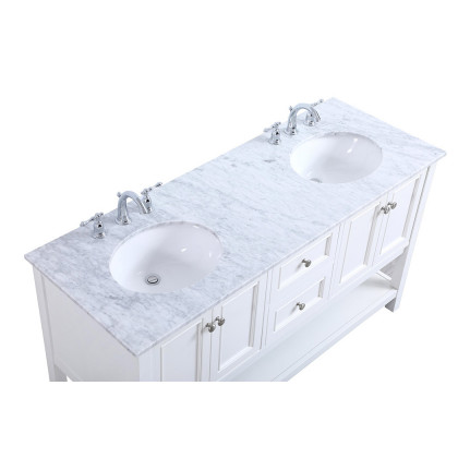 Elegant Bathroom Vanity - White, L 60" (VF27060WH)