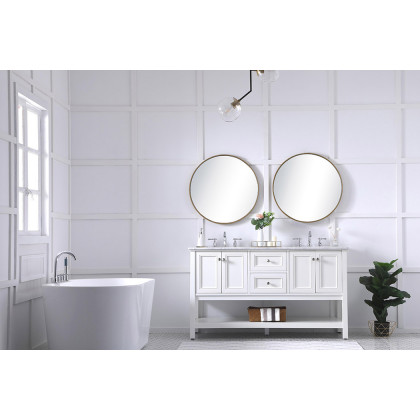 Elegant Bathroom Vanity - White, L 60" (VF27060WH)
