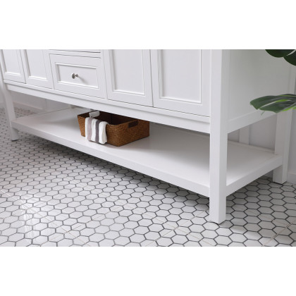 Elegant Bathroom Vanity - White, L 72" (VF27072WH)