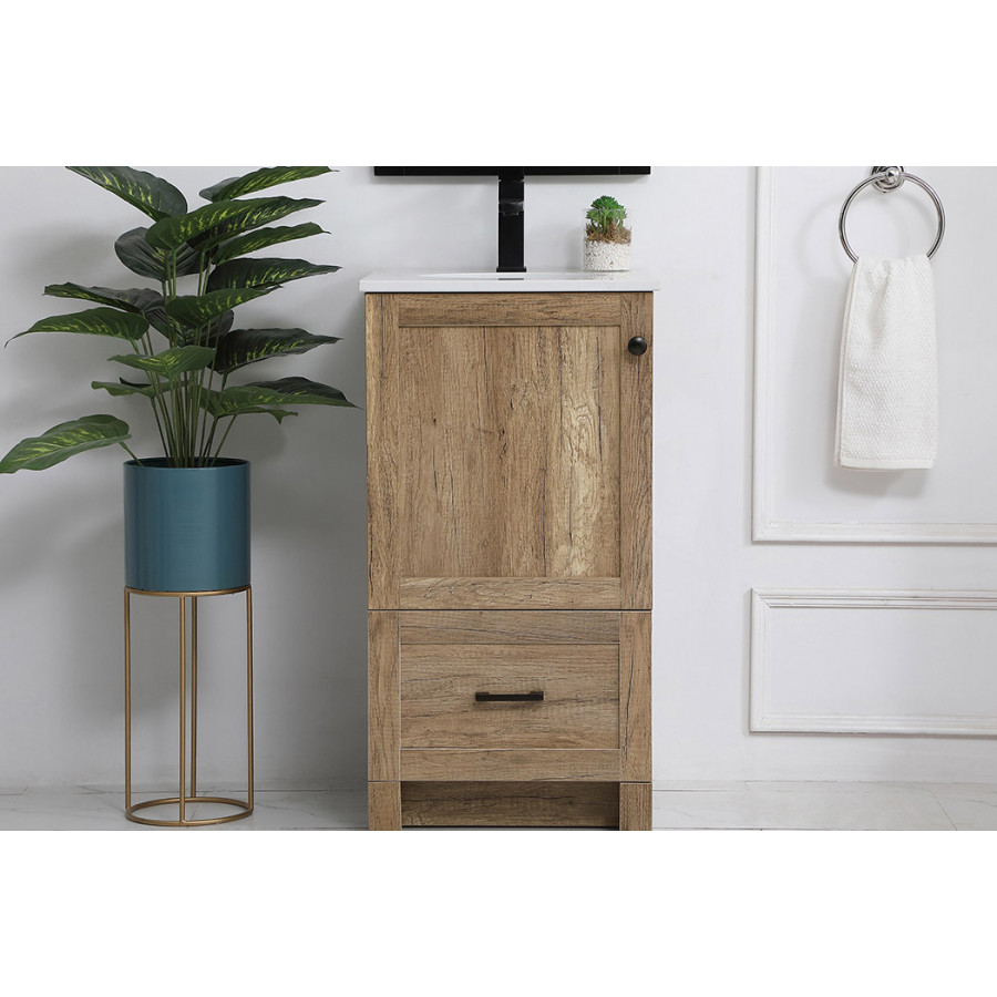 Elegant Bathroom Vanity - Natural Oak (VF2818NT)